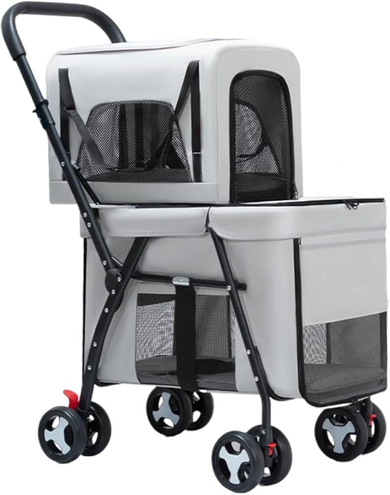 Double Decker Pet Stroller – Cat & Dog Pram