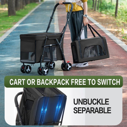Double Decker Pet Stroller – Cat & Dog Pram