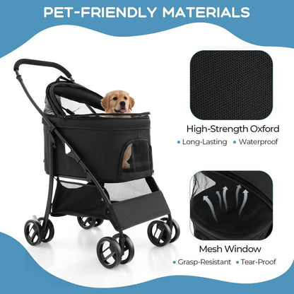 Detachable Pet Stroller - Pet Pram – Multifunctional Pet Cart