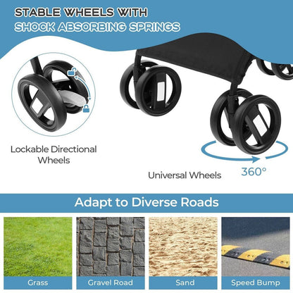 Detachable Pet Stroller - Pet Pram – Multifunctional Pet Cart