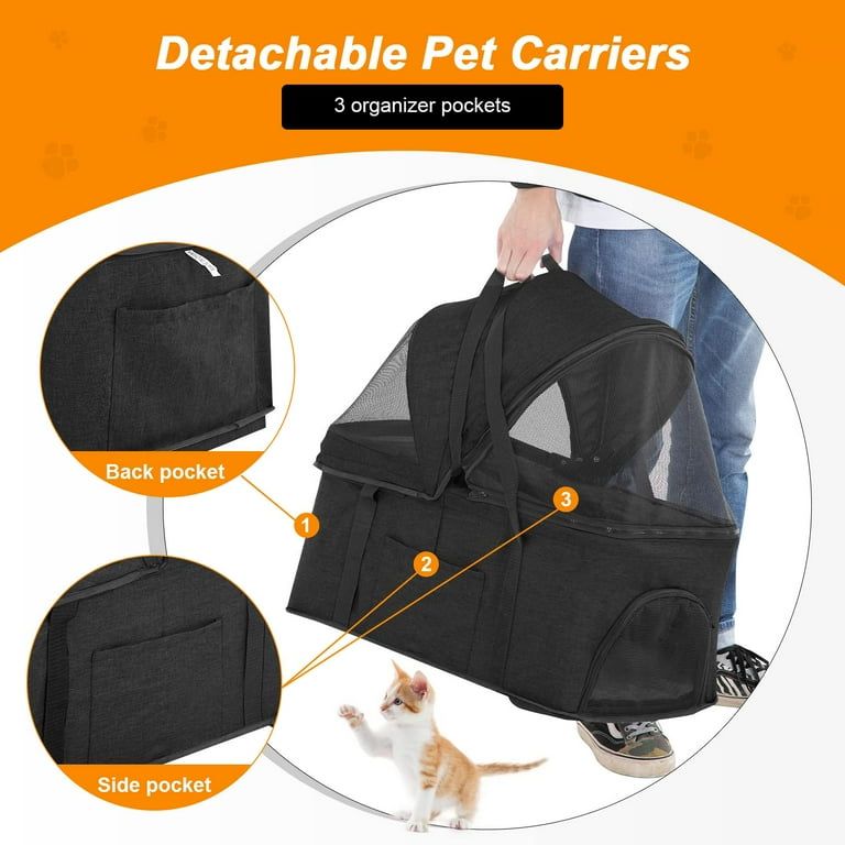 Detachable Pet Stroller - Pet Pram – Multifunctional Pet Cart