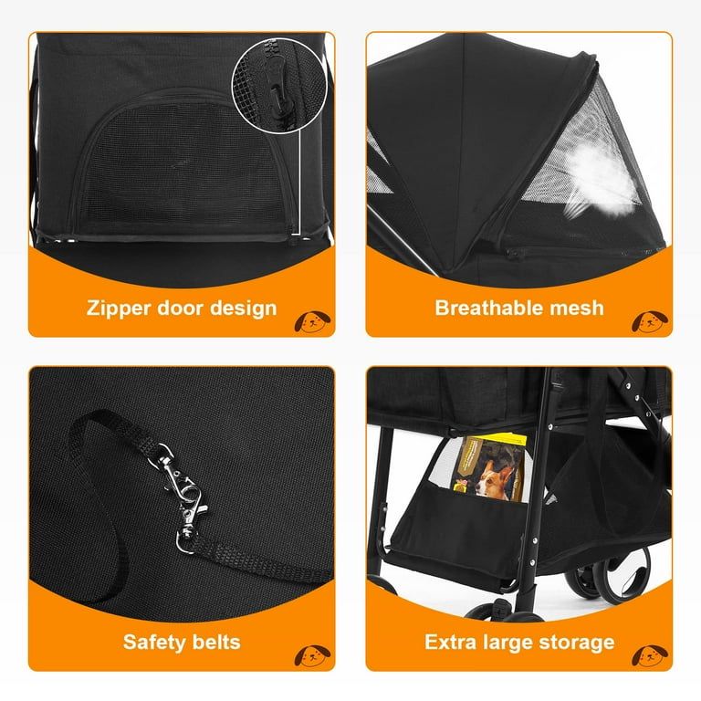 Detachable Pet Stroller - Pet Pram – Multifunctional Pet Cart