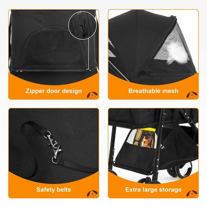 Detachable Pet Stroller - Pet Pram – Multifunctional Pet Cart