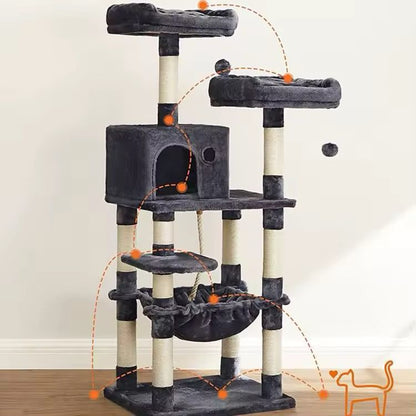 143 cm Cat Scratch Post - Cat Tree – Cat Tower