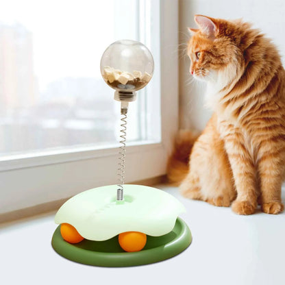 Interactive Turntable Toy with Snack Dispenser