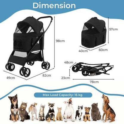 Pet Stroller - Pet Pram - Pet Cart