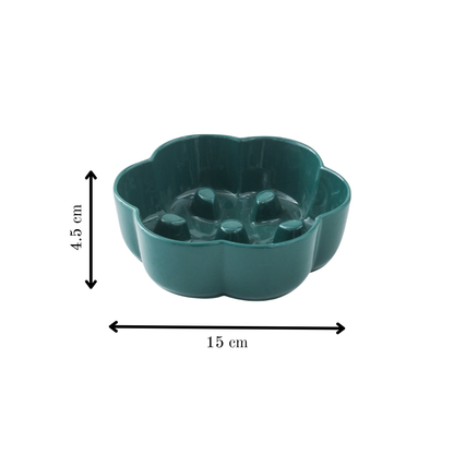 Bloom Ceramic Slow Feeder Pet Bowl