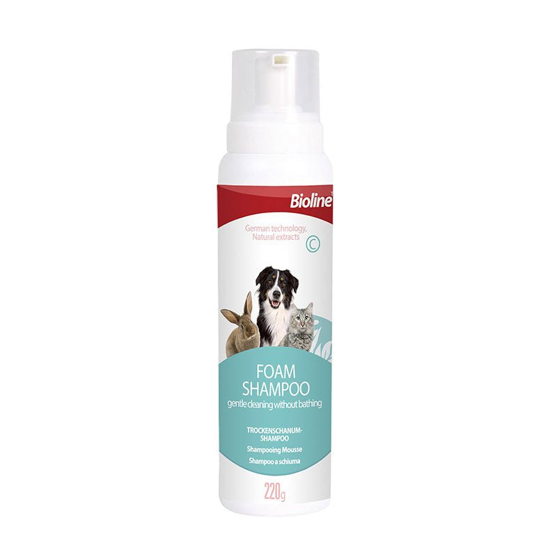 Bioline - Waterless Foam Shampoo for Cats & Dogs
