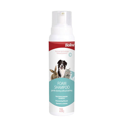 Bioline - Waterless Foam Shampoo for Cats & Dogs