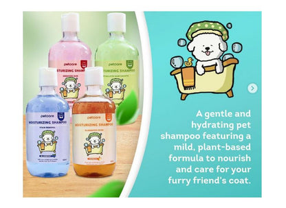 Pet Moisturizing Shampoo - Peach, Blueberry, Aloe