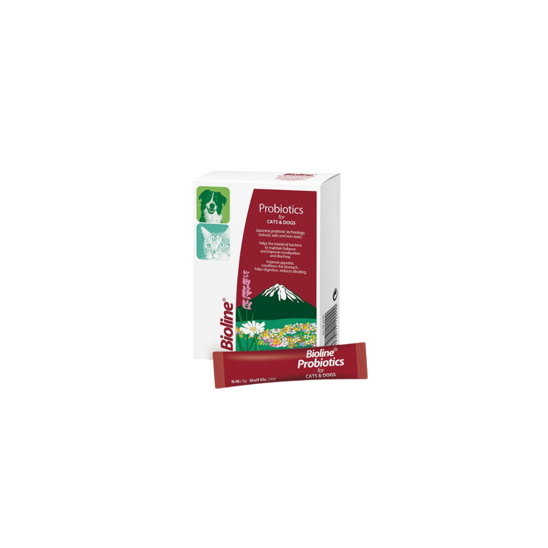 Bioline - Probiotics for Cats & Dogs (10 x 3g Sachets)