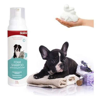 Bioline - Waterless Foam Shampoo for Cats & Dogs