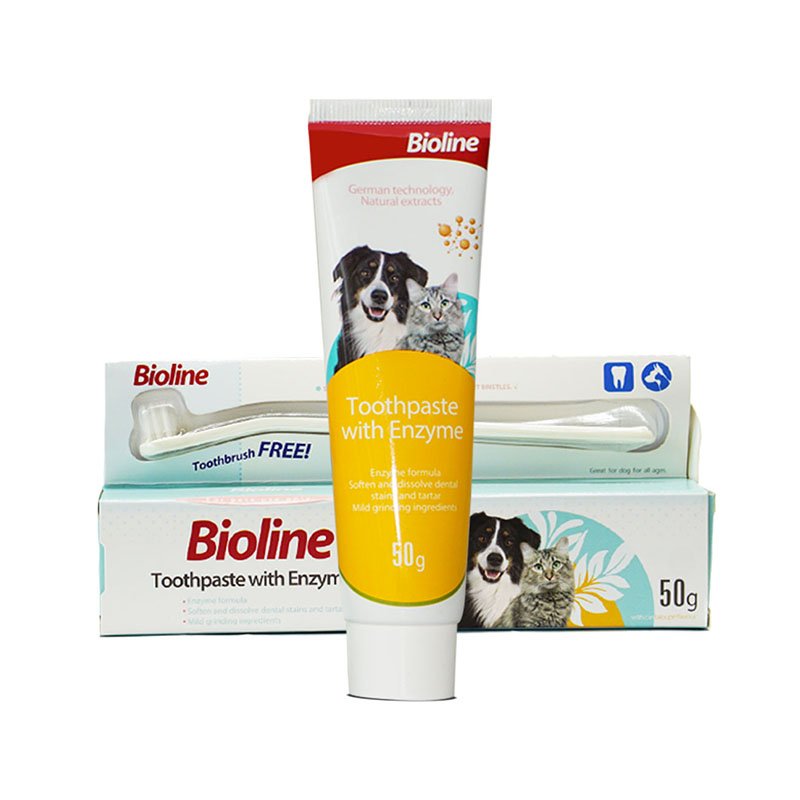 Premium Paws – Bioline - Enzyme Toothpaste Set – Melon Flavor – 50g
