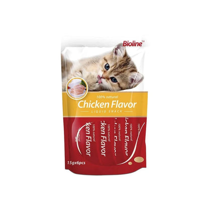 Bioline Liquid Snack – Sachet Treat (6 x 15g Sachets)