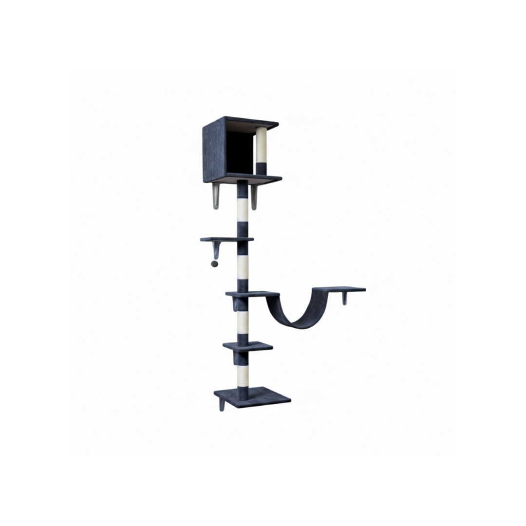 Wall Mounted 200 cm Cat Scratch Post – Cat Tree – Cat Tower