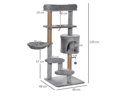 120 cm Cat Scratch Post - Cat Tree - Cat Tower